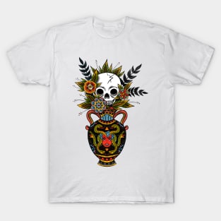 Mrs. Bouquet - traditional tattoo design - color T-Shirt